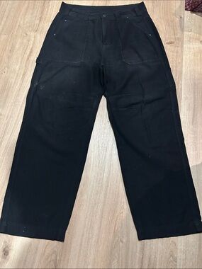 Free People Black Workwear Utility Pants